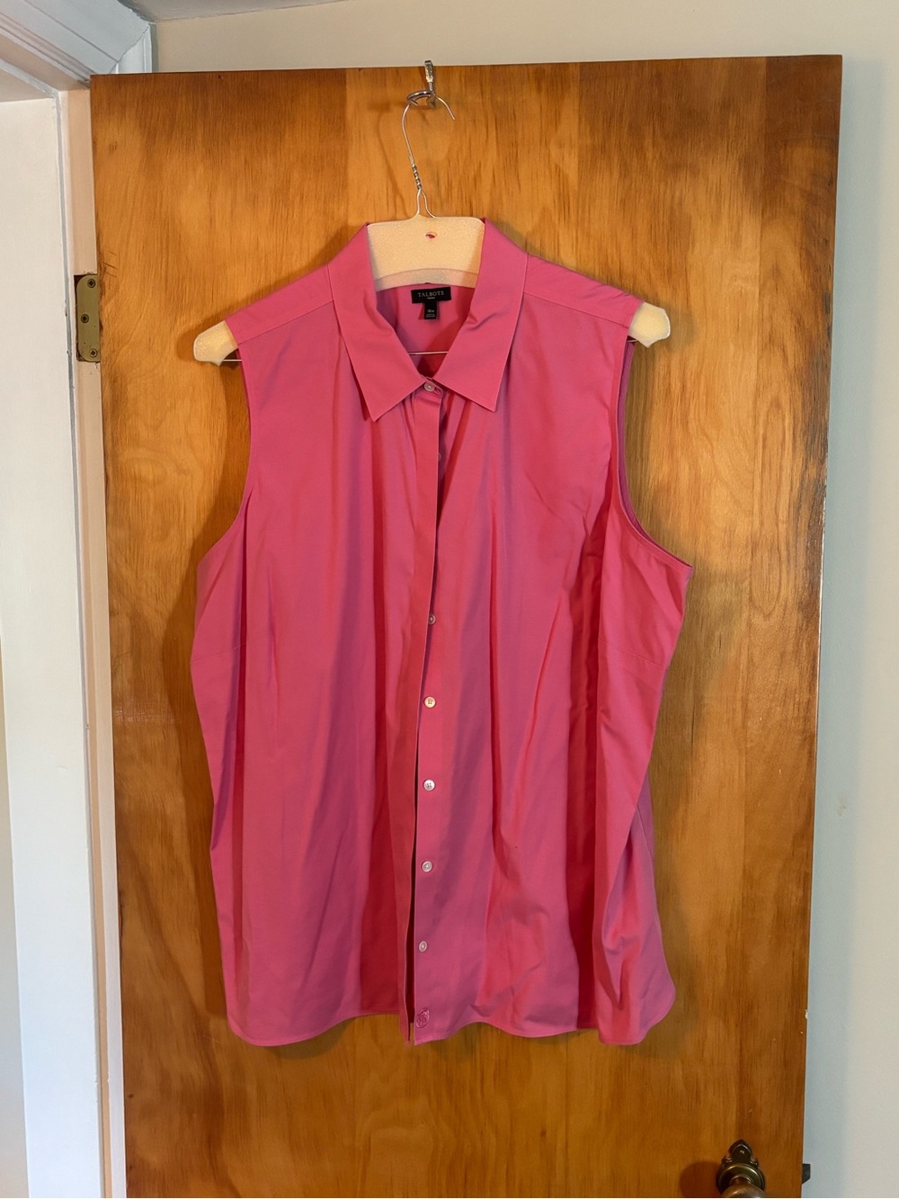 Talbots Women’s Pink Sleeveless Blouse Size 18W